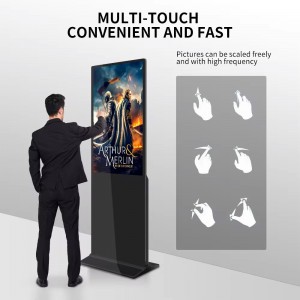 43,49,50,55,65,75,85,98 inch Floor standing digital signage and displays touch screen toem advertising kiosk