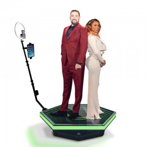 80,100,115 cm Portable 360 Photo Booth selfie station 360 Automatic Spinning camera video booth For Party Wedding