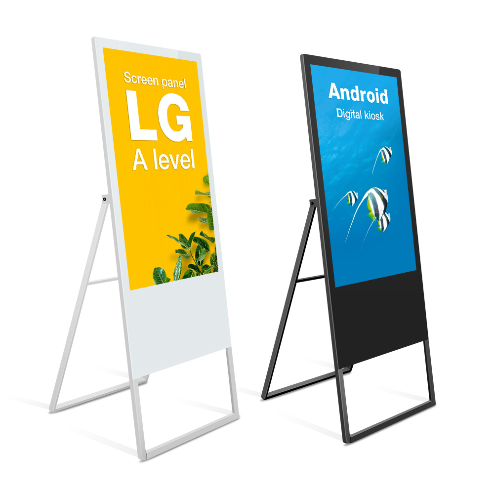 Wholesale China 4k Digital Signage Manufacturers Suppliers –  32 Inch Floor Stand portable digital poster LCD signage android kiosk smart advertising player screen board digital signage and ...