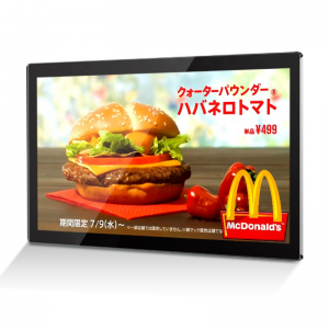 32,43,49,55 inch wall mounted touch screen android video advertising player open frame display monitor