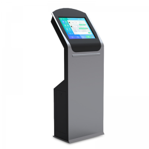 China factory 17 19 inch self service queue management system ticketing kiosk Touch Screen vending machine payment kiosk with camera bar code scanner keyboard