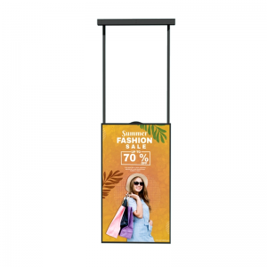 32 43 49 55 Inch High Brightness Shop Ceiling Hanging LCD Advertising player Digital Signage Window Facing Display