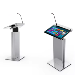 Interactive Digital Lectern smart Podium for Classroom Speech Pulpit Church Conference