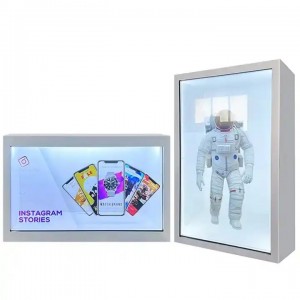 3D Holobox 21.5″ 32″ 43″ 49″ 55″ 65″ 75″ 86″ transparent lcd box showcase hologram display