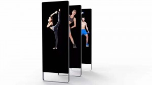 Hot Sales 43 Inch Fitness Training Smart Mirror Android Touch Screen Digital Exercise Fitness Mirror