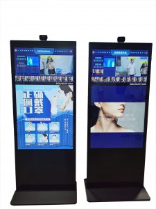 43/49/55/65 Inch Advertising player with temperature measurement and Temperature Screening Scanner Kiosk Temperature Monitor Digital Signage Kiosk