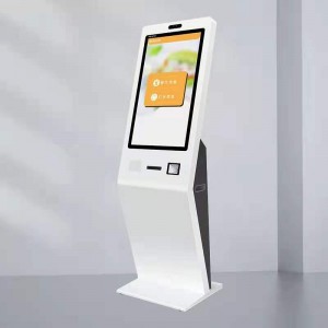 21.5 Inch Self service ordering food terminal vending machine self-service payment kiosk with touch screen LCD advertising display