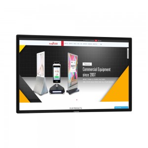 55 Inch Wall mounted Infrared touch screen kiosk with Android OS Windows OS for interactive advertisement/promotion