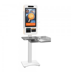 21.5 Inch Self Checkout Self Service ordering Kiosk Digital signage Machine LCD Display Android  Windows OS Touch Screen Interactive Bill Payment Terminal Kiosk