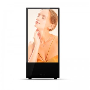 43″ Outdoor Portable Battery-Powered High Brightness Digital Signage A-Frame Display Smart Digital A-Board Advertising Player