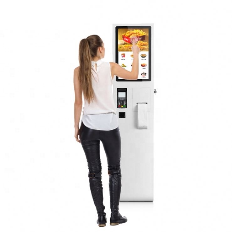 Wholesale China Touch Screen Whiteboard Online Manufacturers Suppliers –  21.5 Inch Fast Food Ordering touchs creen self service Restaurant coffe payment kiosk – Layson