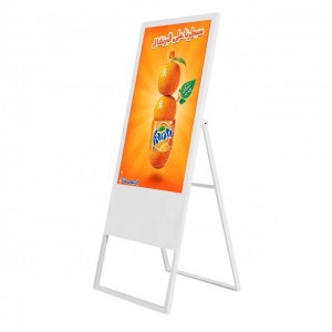 43 inch Portable digital signage kiosk wifi Android advertising digital menu board