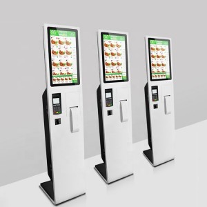 21.5 Inch Fast Food Ordering touchs creen self service Restaurant coffe payment kiosk