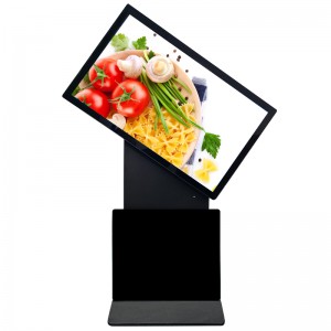 China Factory 43/49/55/65 Inch Rotating Monitor Kiosk Network Video Player Terminal Touch Screen Advertising Display Interactive LCD Digital Signage