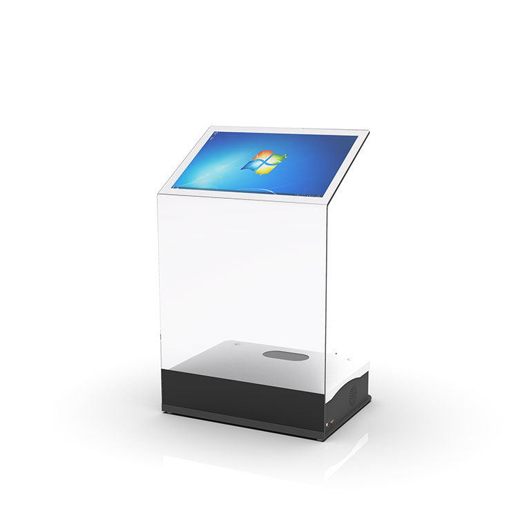 Wholesale China Interactive Touch Screen Factories Pricelist –  30 Inch Interactive Holographic projector Transparent Podium Touch Foil Kiosk with Interactive Projection Glass Touch Film for...