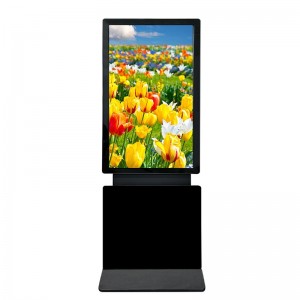 China Factory 43/49/55/65 Inch Rotating Monitor Kiosk Network Video Player Terminal Touch Screen Advertising Display Interactive LCD Digital Signage