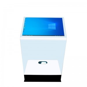 30 Inch Interactive Holographic projector Transparent Podium Touch Foil Kiosk with Interactive Projection Glass Touch Film for exhibition/information search